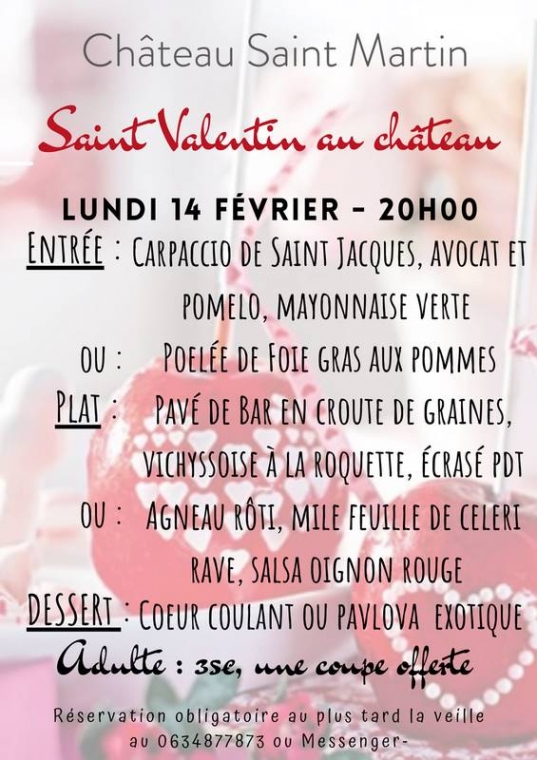 Saint Valentin, Pouillon, Château Saint-Martin