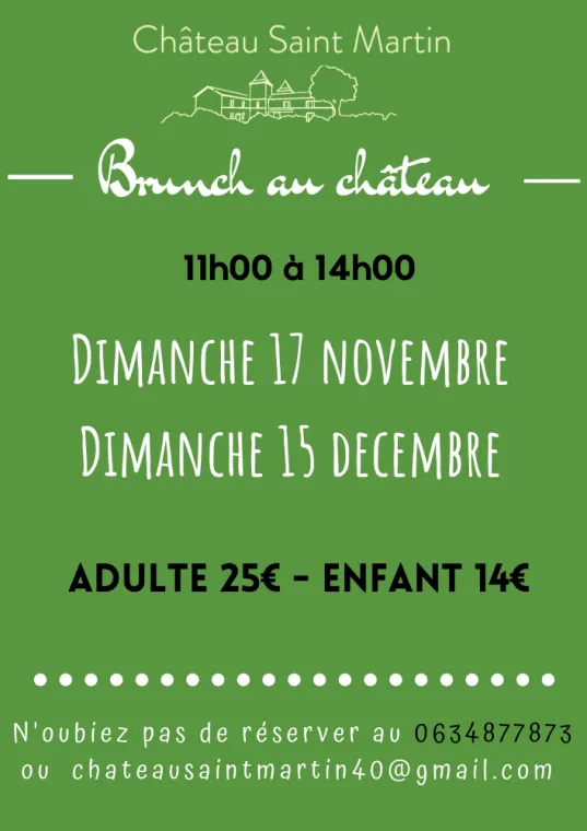 A Pouillon, venez bruncher au Château Saint Martin, Pouillon, Château Saint-Martin